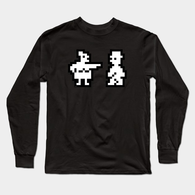 Jet Set Willy and Maria - ZX Spectrum 8-bit Legend Long Sleeve T-Shirt by Out of Memory